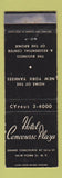 Matchbook Cover - Hotel Concourse Plaza New York City WEAR