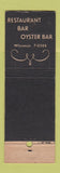 Matchbook Cover - Post and Coach New York CIty