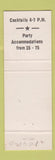 Matchbook Cover - Tom Brown's Seafood New York City