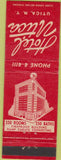 Matchbook Cover - Hotel Utica NY