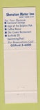 Matchbook Cover - Sheraton Motor Inn New York City