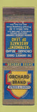 Matchbook Cover - Orchard Brand Sprays Dusts New York City feature