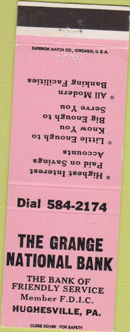 Matchbook Cover - Grange National Bank Hughesville PA