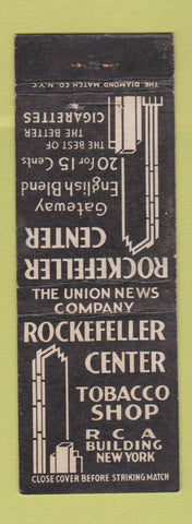 Matchbook Cover - Rockefeller Center Tobacco Shop New York City WEAR