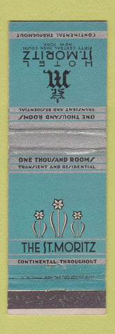 Matchbook Cover - Hotel St Moritz New York City deco