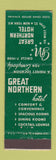 Matchbook Cover - Great Northern Hotel New York City