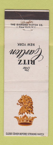 Matchbook Cover - Ritz Carlton Hotel New York City WEAR