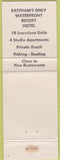 Matchbook Cover - Salt Pond Motel Cape Cod MA