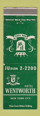 Matchbook Cover - Hotel Wentworth New York City WEAR