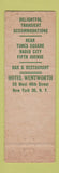 Matchbook Cover - Hotel Wentworth New York City WEAR