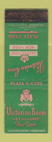 Matchbook Cover - Victorian Room New York City WORN