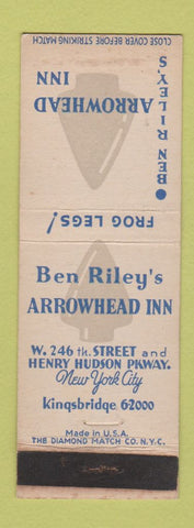 Matchbook Cover - Ben Riley's Arrowhead Inn New York City WEAR
