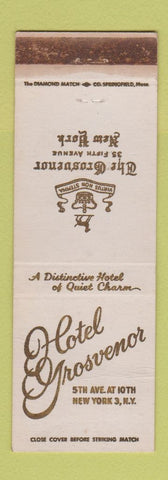 Matchbook Cover - Hotel Grosvenor New York City WORN
