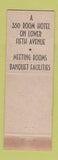 Matchbook Cover - Hotel Grosvenor New York City WORN