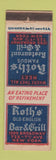 Matchbook Cover - Roth's Restaurant Grill New York City
