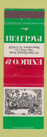 Matchbook Cover - Ristorante Enrico Paglieri New York City