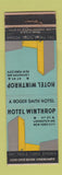 Matchbook Cover - Hotel Winthrop New York City WEAR
