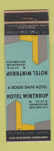 Matchbook Cover - Hotel Winthrop New York City WEAR