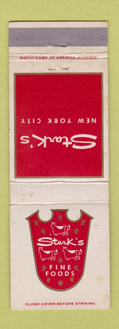 Matchbook Cover - Stark's Restaurant New York City
