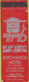 Matchbook Cover - Beechwood Motel Vicksburg Ms