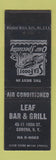 Matchbook Cover - Leaf Bar Grill Corona NY WEAR