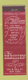 Matchbook Cover - The Parisien New York City Restaurant
