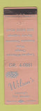Matchbook Cover - Wilson's Jewelry  WEAR