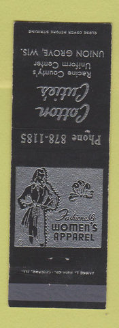 Matchbook Cover - Cotton Cutie's Women's Clothes Union Grove WI girlie