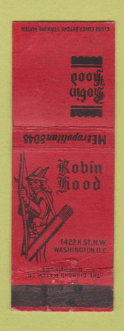 Matchbook Cover - Robin Hood Restaurant Washington DC WORN