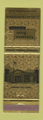 Matchbook Cover - Citizens Bank of Juneau WI