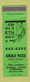 Matchbook Cover - Circle Pizza Anderson Tipton Elwood IN WORN