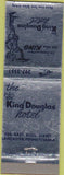 Matchbook Cover - King Douglas Hotel Lancaster PA