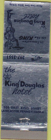 Matchbook Cover - King Douglas Hotel Lancaster PA