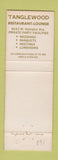 Matchbook Cover - Tanglewood Milwaukee WI restaurant