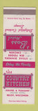 Matchbook Cover - Country Kitchen Beloit WI