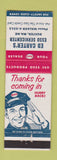 Matchbook Cover - Esso oil gas Ed Carter's Dexter ME