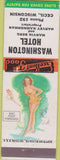 Matchbook Cover - Washington Hotel Cecil WI