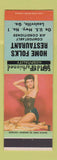 Matchbook Cover - Home Folks Restaurant Louisville GA pinup
