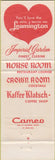 Matchbook Cover - Leamington Hotel Minneapolis MN