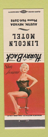 Matchbook Cover - Lincoln Motel Austin NV pinup