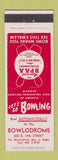 Matchbook Cover - Bowlodrome Bowling BPAA