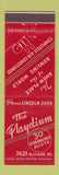 Matchbook Cover - Playdium Bowling Chicago IL