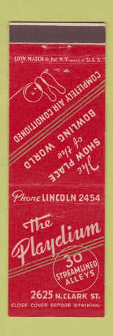 Matchbook Cover - Playdium Bowling Chicago IL