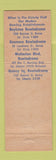Matchbook Cover - Malden Square Bowladrome Bowling Malden MA