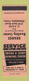 Matchbook Cover - Grange Bowling Center Philadelphia PA