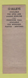 Matchbook Cover - Rebman's Bowling Lorain OH