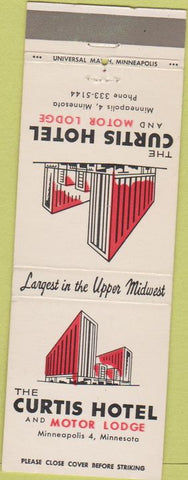 Matchbook Cover - Curtis Hotel Minneapolis MN