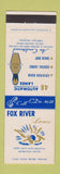 Matchbook Cover - Fox River Lanes Bowling Green Bay WI