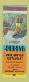Matchbook Cover - Paul Bunyan Restaurant Newberry MI
