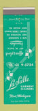 Matchbook Cover - LaSalle Cleaners Flint MI